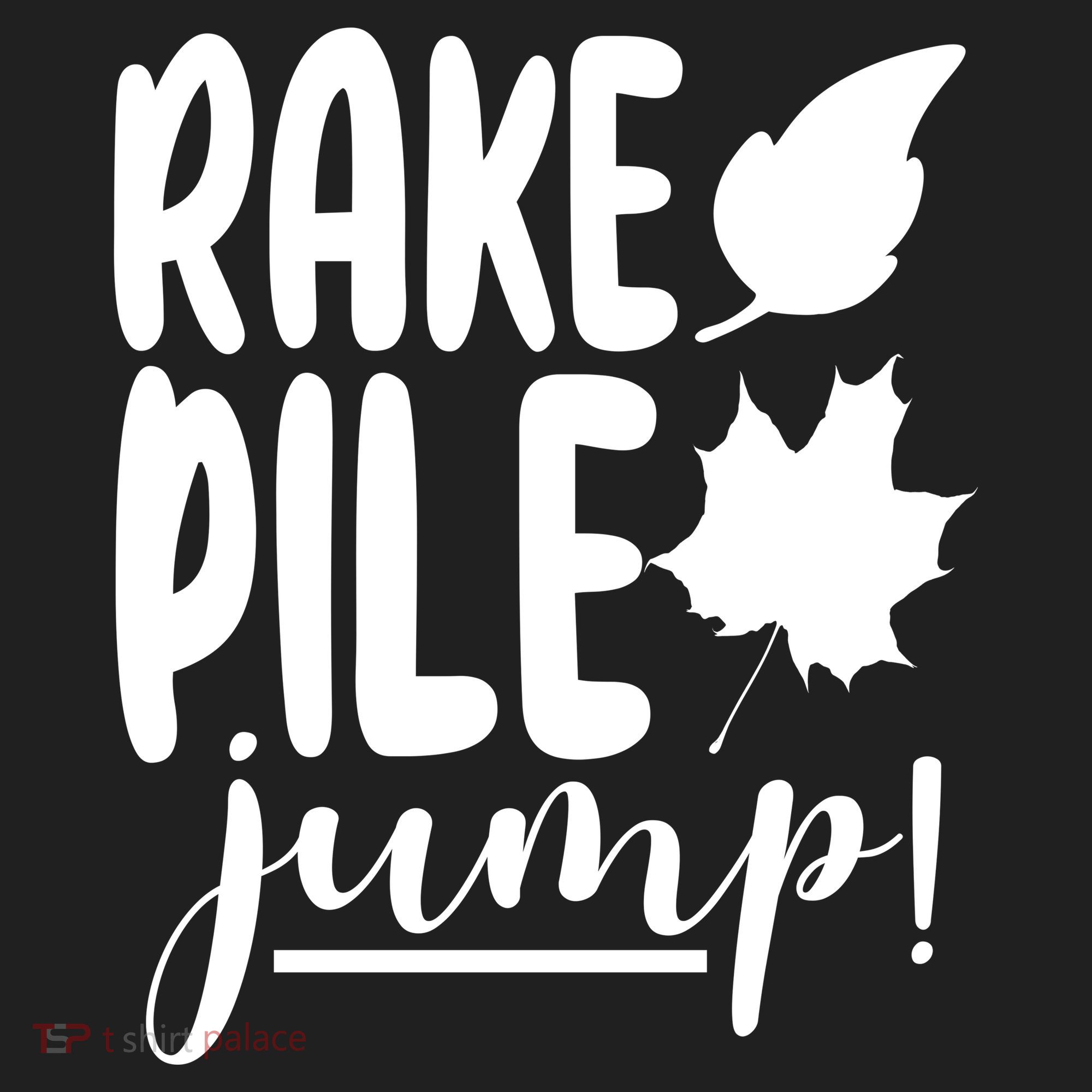 Rake Pile Jump Fall Lover Tumbler