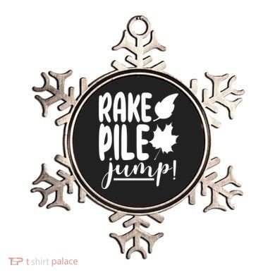 Rake Pile Jump Fall Lover Ornament
