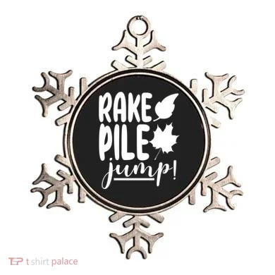 Rake Pile Jump Fall Lover Ornament