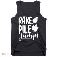 Rake Pile Jump Fall Lover Tank Top thumb 0