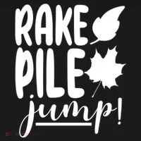Rake Pile Jump Fall Lover Kids Long Sleeve Shirt thumb 2