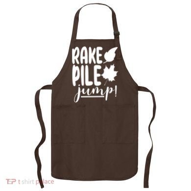 Rake Pile Jump Fall Lover Apron