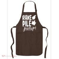 Rake Pile Jump Fall Lover Apron thumb 0