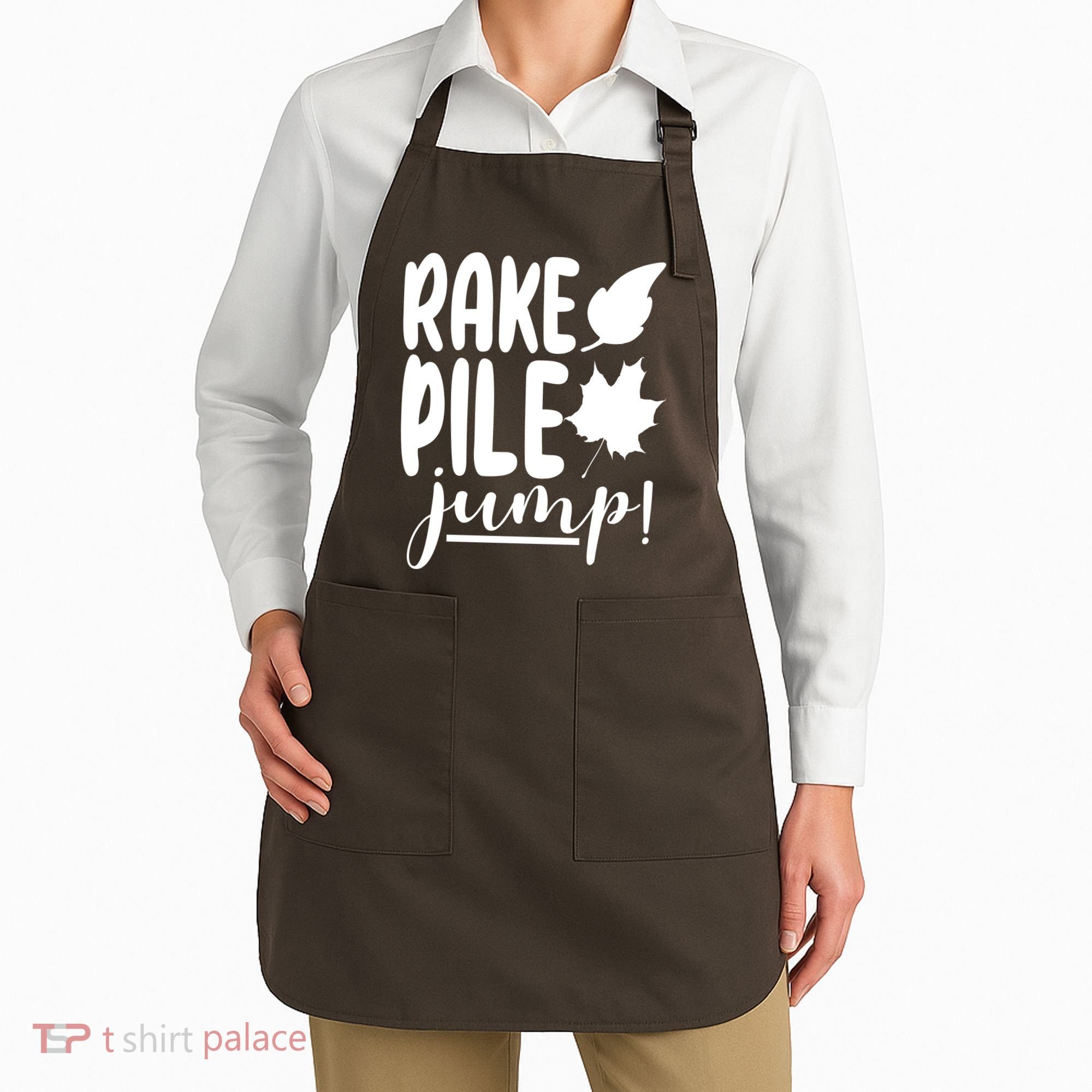 Rake Pile Jump Fall Lover Apron