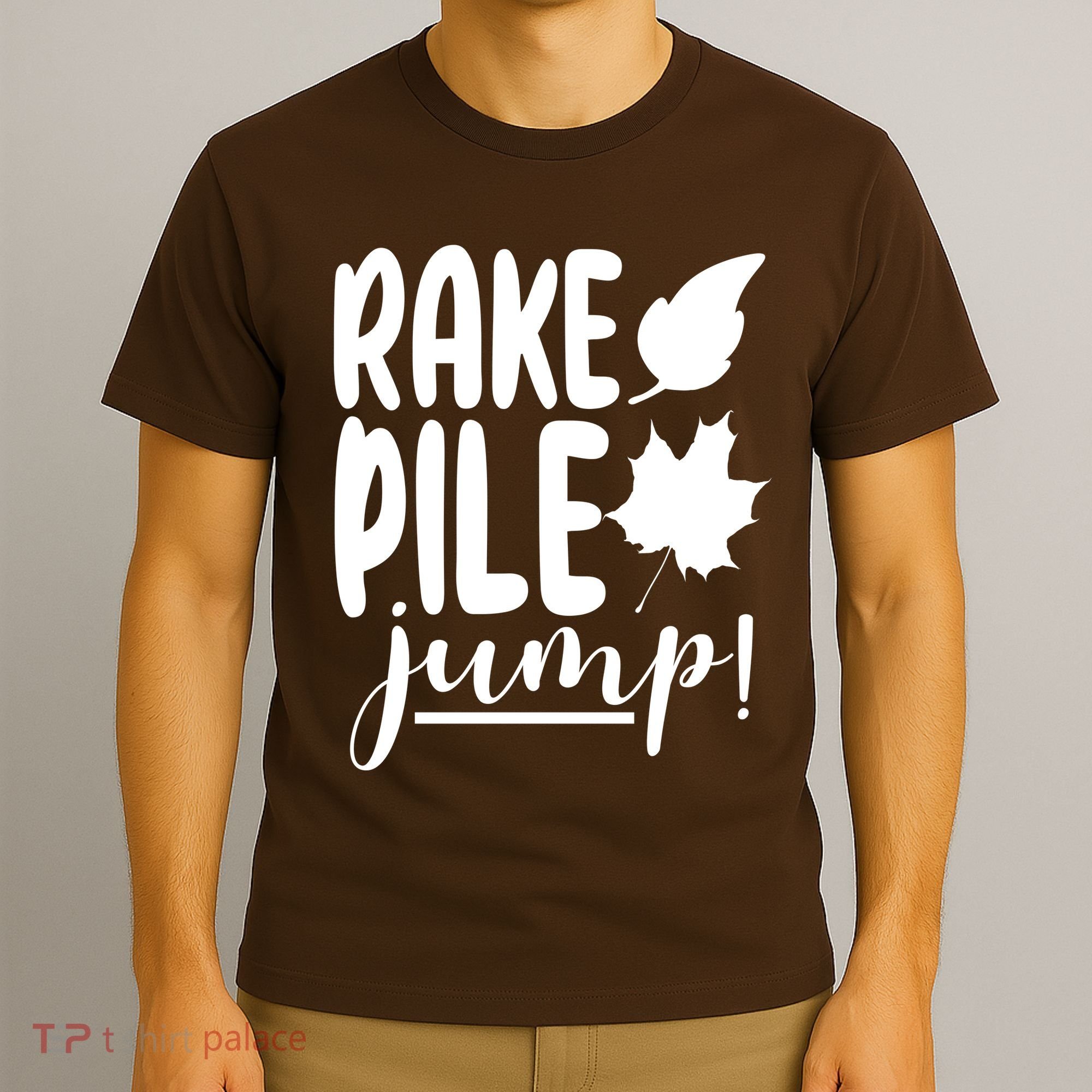 Rake Pile Jump Fall Lover T-Shirt