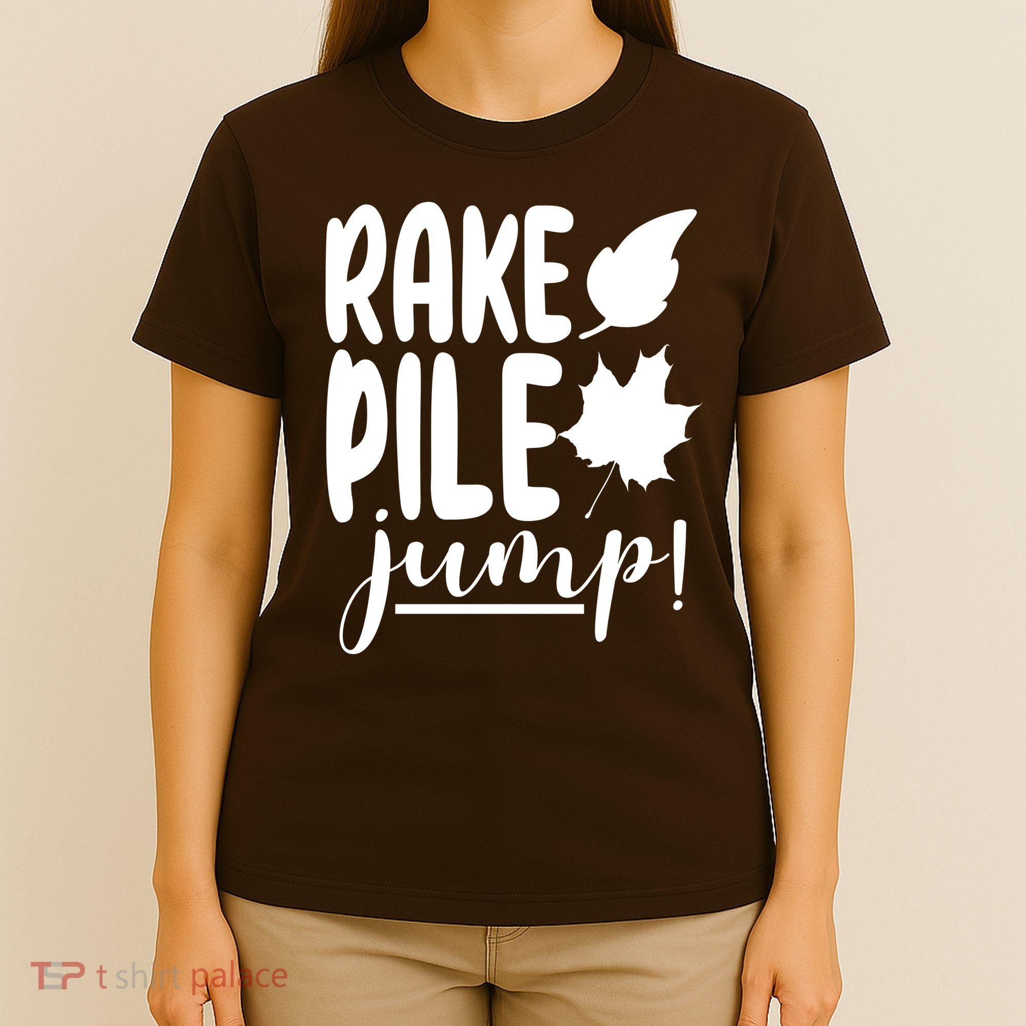 Rake Pile Jump Fall Lover T-Shirt