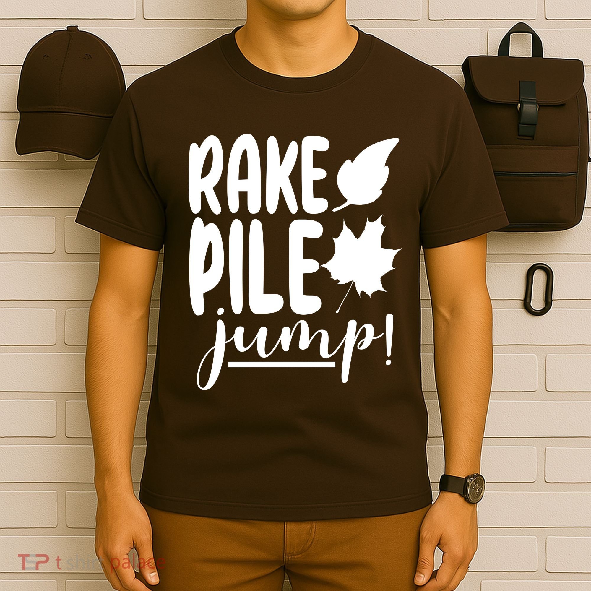 Rake Pile Jump Fall Lover T-Shirt