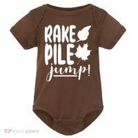 Rake Pile Jump Fall Lover Baby Bodysuit thumb 0