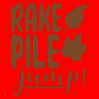 Rake Pile Jump Fall Lover Santa Hat thumb 1