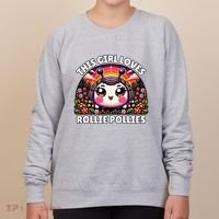 Roly Poly Kawaii Pill Bug This Girl Loves Rollie Pollies Women's Sweatshirt thumb 0