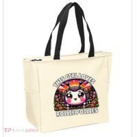 Roly Poly Kawaii Pill Bug This Girl Loves Rollie Pollies Tote Bag thumb 2