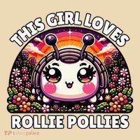 Roly Poly Kawaii Pill Bug This Girl Loves Rollie Pollies Tote Bag thumb 4