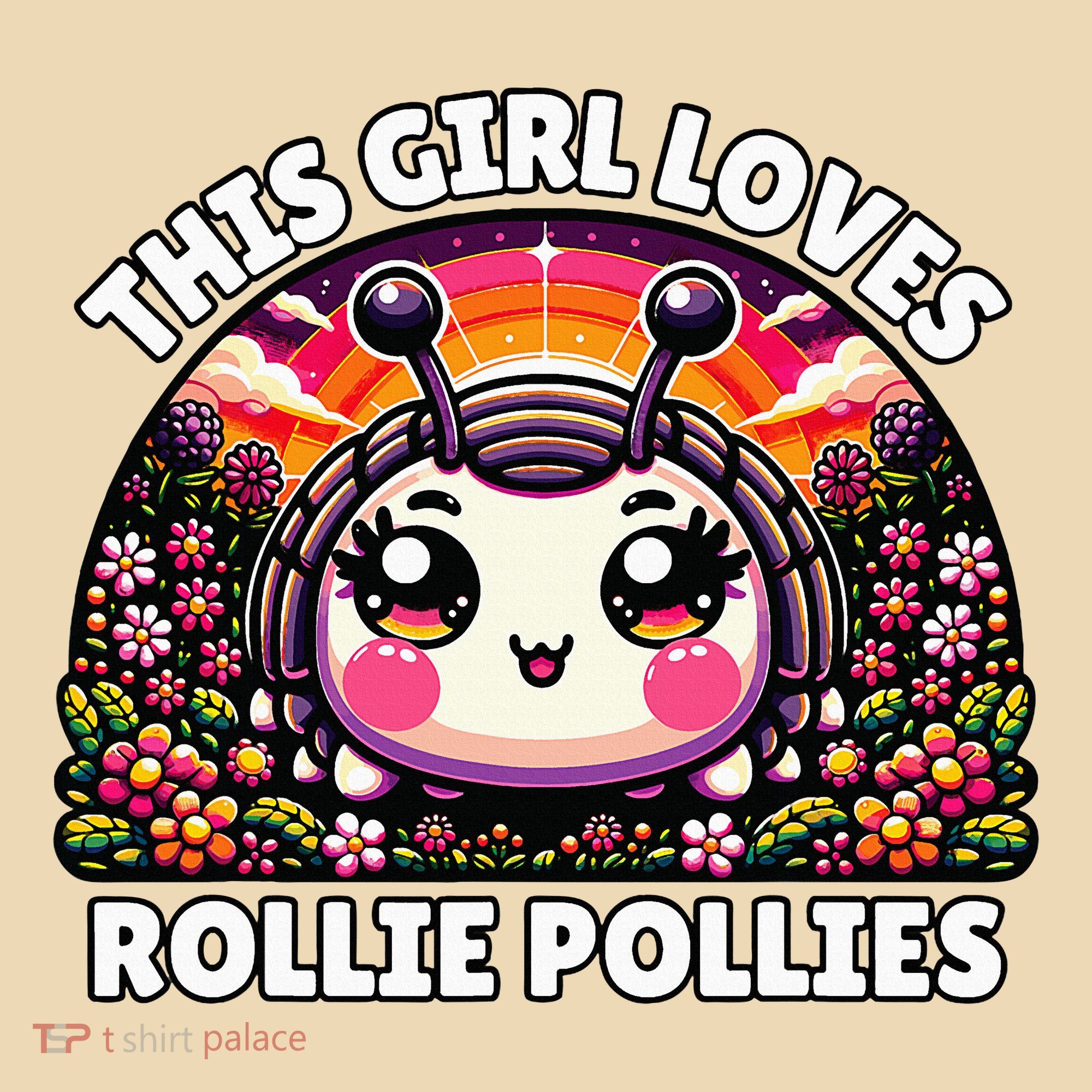Roly Poly Kawaii Pill Bug This Girl Loves Rollie Pollies Tote Bag