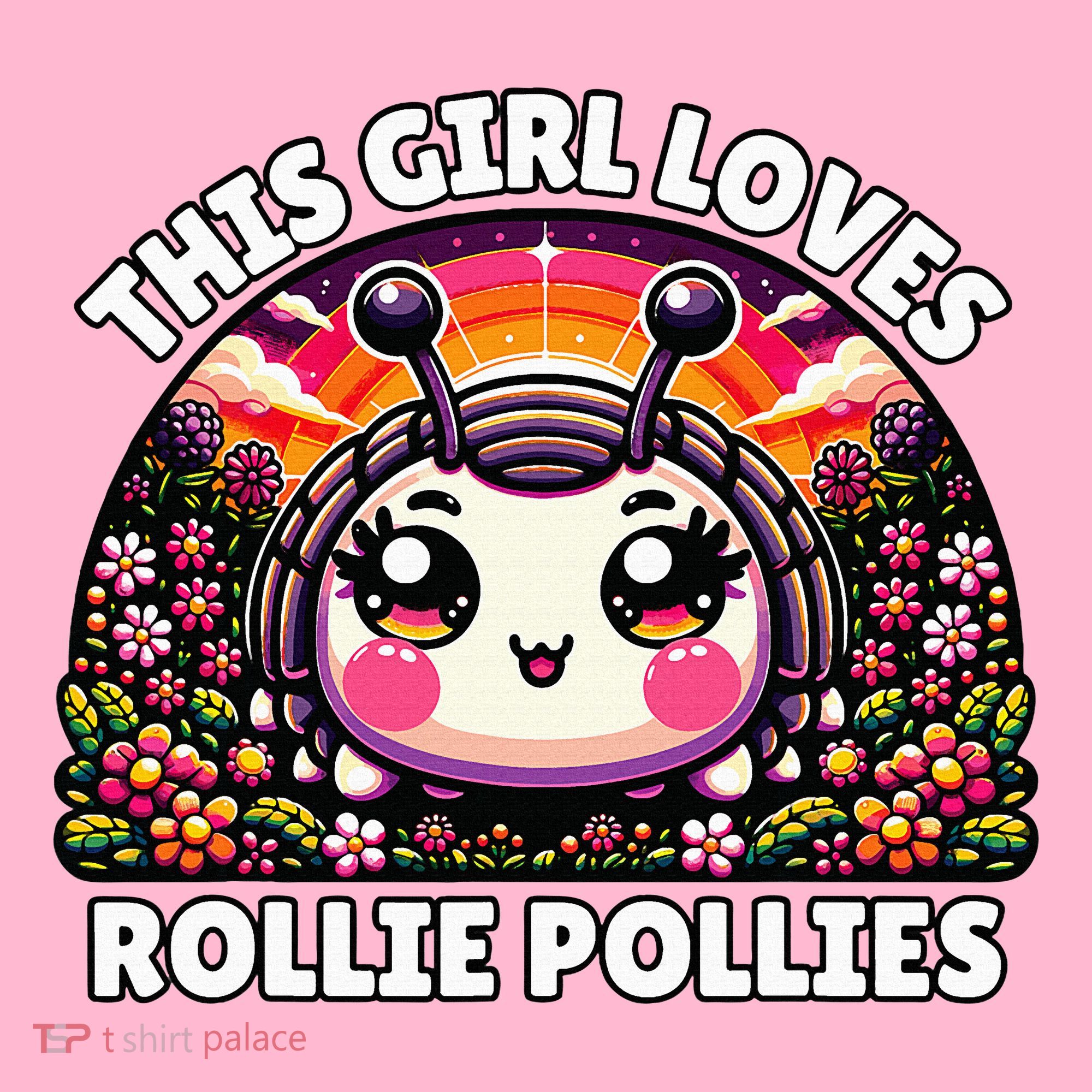 Roly Poly Kawaii Pill Bug This Girl Loves Rollie Pollies Coaster