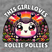Roly Poly Kawaii Pill Bug This Girl Loves Rollie Pollies Toddler Hoodie thumb 2