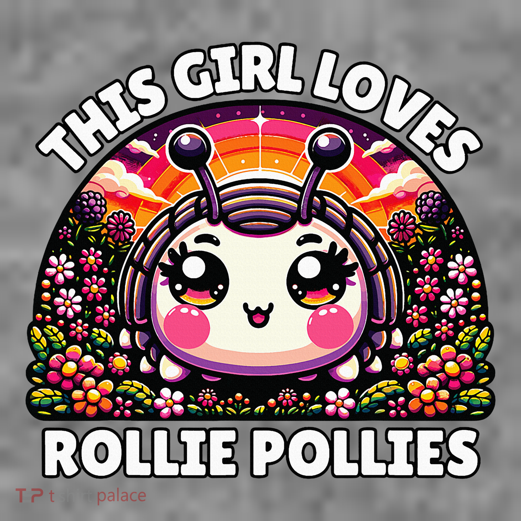 Roly Poly Kawaii Pill Bug This Girl Loves Rollie Pollies Toddler Hoodie