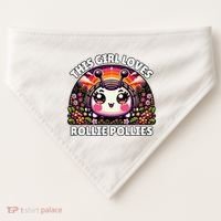 Roly Poly Kawaii Pill Bug This Girl Loves Rollie Pollies USA-Made Doggie Bandana thumb 0