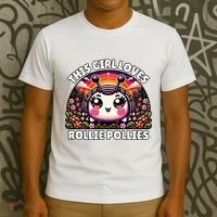 Roly Poly Kawaii Pill Bug This Girl Loves Rollie Pollies T-Shirt thumb 3