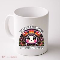 Roly Poly Kawaii Pill Bug This Girl Loves Rollie Pollies Coffee Mug thumb 0