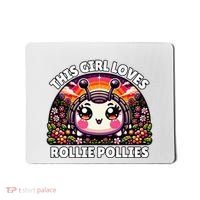 Roly Poly Kawaii Pill Bug This Girl Loves Rollie Pollies Mousepad thumb 0