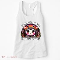 Roly Poly Kawaii Pill Bug This Girl Loves Rollie Pollies Women's Tank Top thumb 0