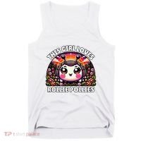 Roly Poly Kawaii Pill Bug This Girl Loves Rollie Pollies Tank Top thumb 0
