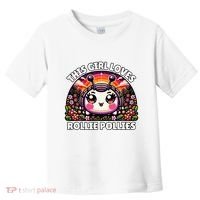 Roly Poly Kawaii Pill Bug This Girl Loves Rollie Pollies Toddler T-Shirt thumb 0