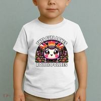 Roly Poly Kawaii Pill Bug This Girl Loves Rollie Pollies Toddler T-Shirt thumb 2