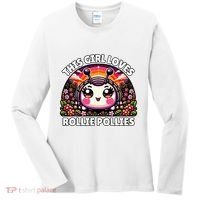 Roly Poly Kawaii Pill Bug This Girl Loves Rollie Pollies Women's Long Sleeve Shirt thumb 0