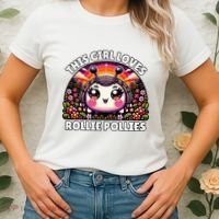 Roly Poly Kawaii Pill Bug This Girl Loves Rollie Pollies Women's T-Shirt thumb 2