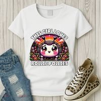 Roly Poly Kawaii Pill Bug This Girl Loves Rollie Pollies Women's T-Shirt thumb 3