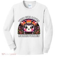 Roly Poly Kawaii Pill Bug This Girl Loves Rollie Pollies Kids Long Sleeve Shirt thumb 0