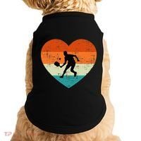 Retro Pickleball Lovers Heart Love Valentines Day Doggie Tank thumb 0