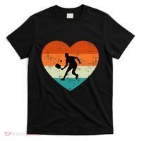 Retro Pickleball Lovers Heart Love Valentines Day T-Shirt thumb 0