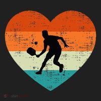 Retro Pickleball Lovers Heart Love Valentines Day Beanie thumb 2