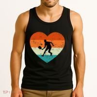 Retro Pickleball Lovers Heart Love Valentines Day Tank Top thumb 3