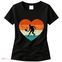 Retro Pickleball Lovers Heart Love Valentines Day Women's T-Shirt thumb 0