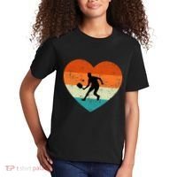 Retro Pickleball Lovers Heart Love Valentines Day Kids T-Shirt thumb 2