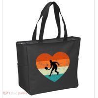 Retro Pickleball Lovers Heart Love Valentines Day Tote Bag thumb 2