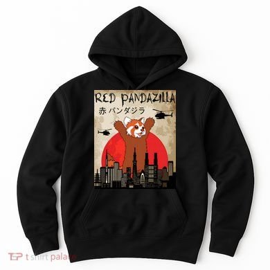 Red Panda Lover, Funny Red Pandazilla Hoodie