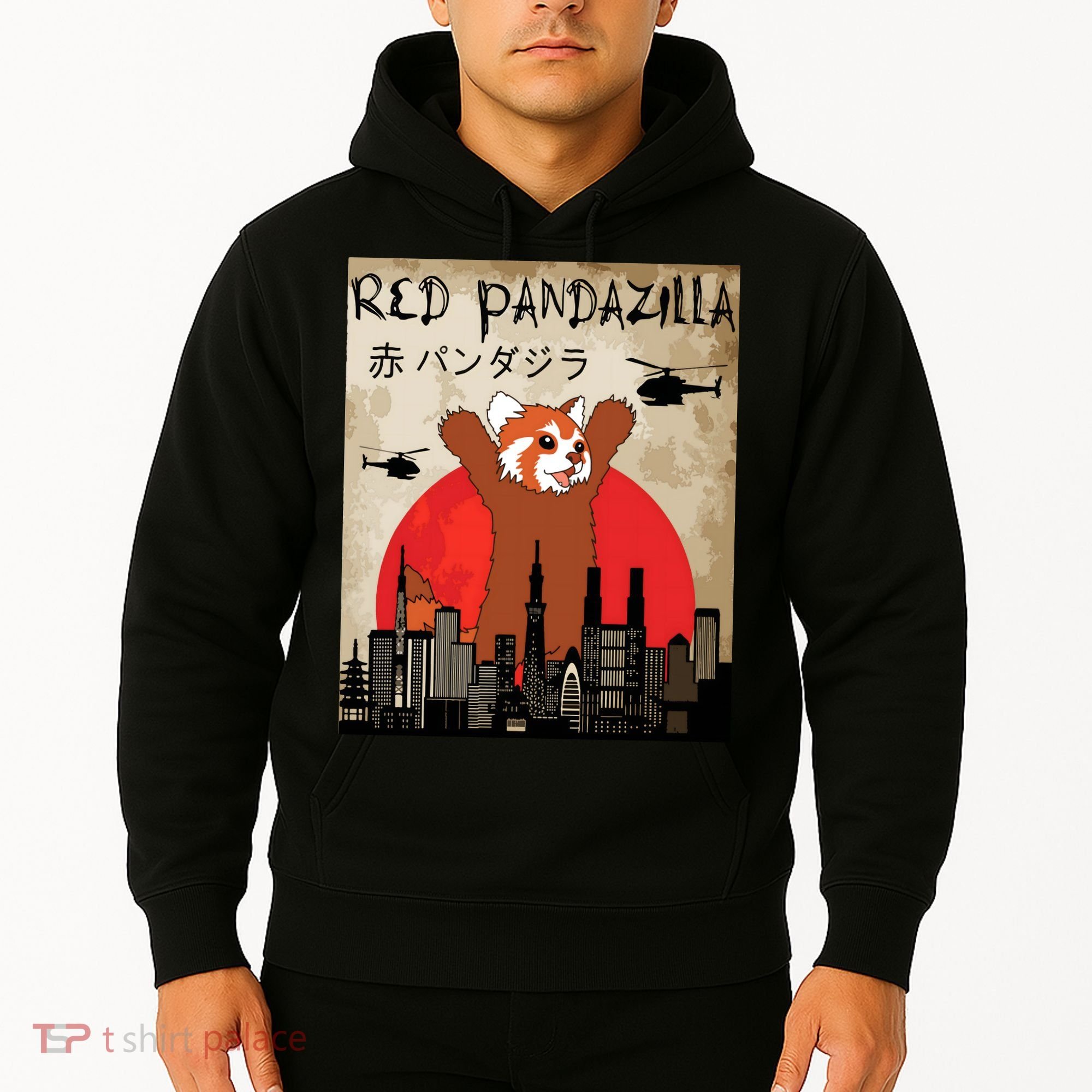 Red Panda Lover, Funny Red Pandazilla Hoodie