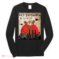 Red Panda Lover, Funny Red Pandazilla Long Sleeve Shirt thumb 0