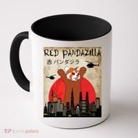 Red Panda Lover, Funny Red Pandazilla Coffee Mug thumb 0
