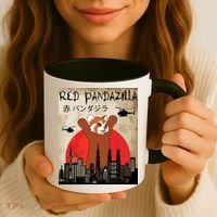 Red Panda Lover, Funny Red Pandazilla Coffee Mug thumb 3
