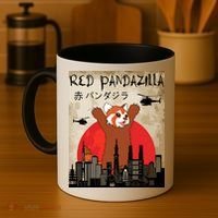 Red Panda Lover, Funny Red Pandazilla Coffee Mug thumb 4