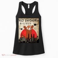 Red Panda Lover, Funny Red Pandazilla Women's Tank Top thumb 0