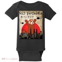 Red Panda Lover, Funny Red Pandazilla Baby Bodysuit thumb 0