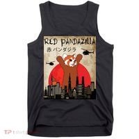 Red Panda Lover, Funny Red Pandazilla Tank Top thumb 0