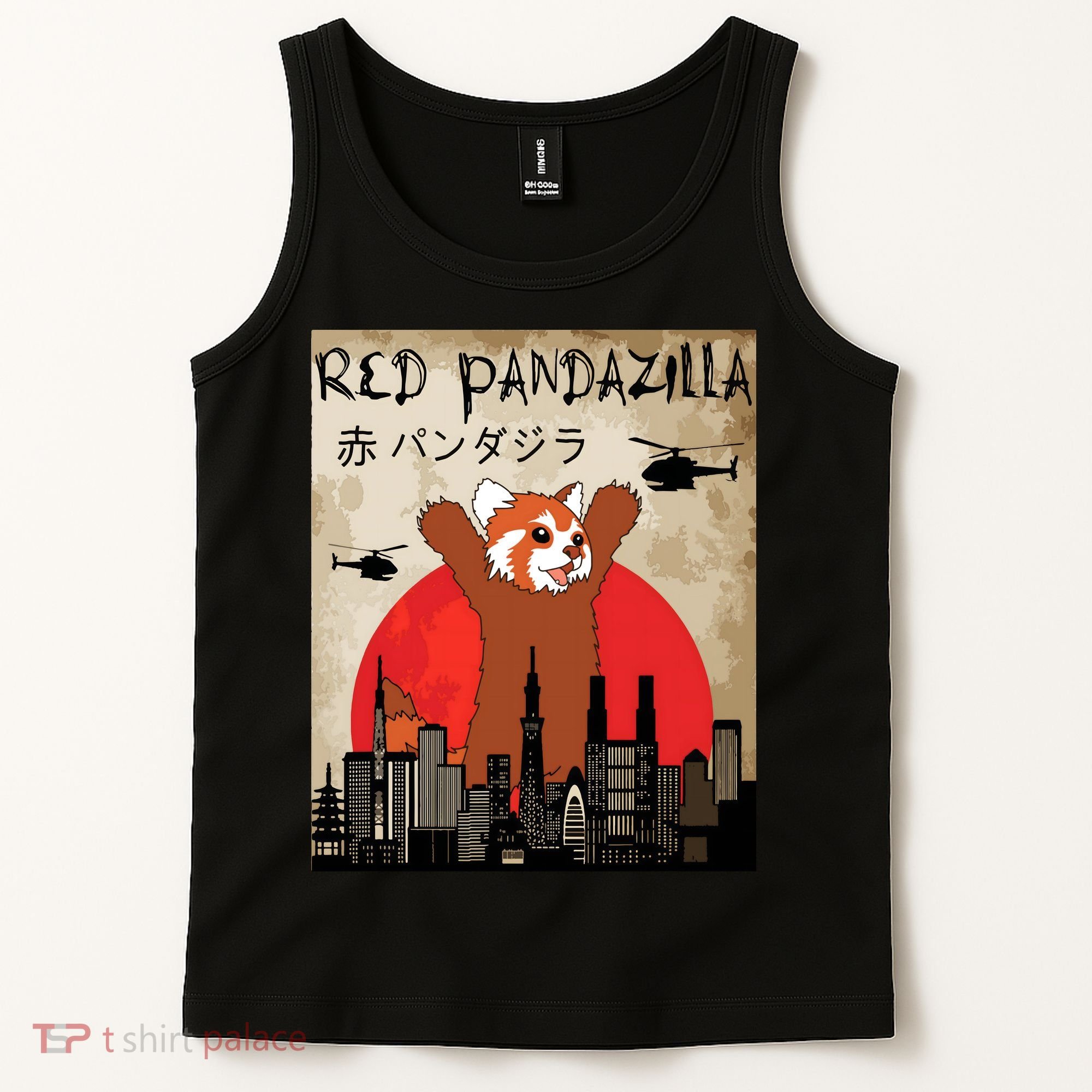 Red Panda Lover, Funny Red Pandazilla Tank Top