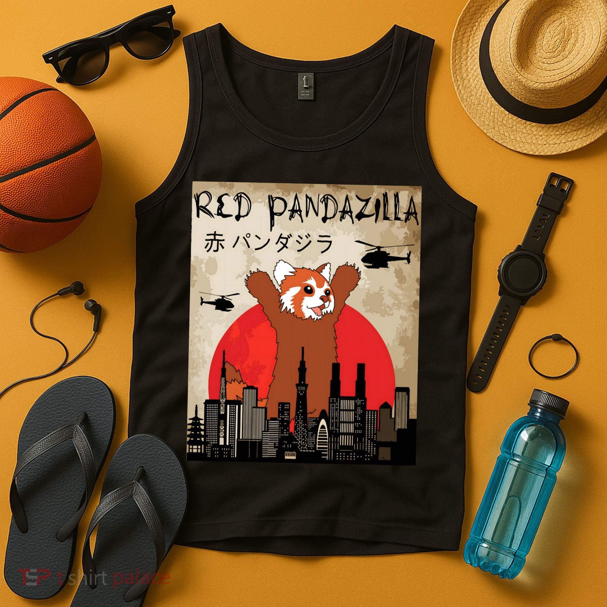 Red Panda Lover, Funny Red Pandazilla Tank Top